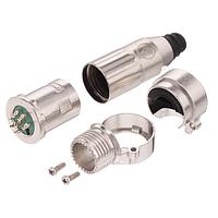 Switchcraft R6MZ Connectors Cable Mt XLR Rt Angle, Silver Pin