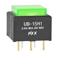 NKK Switches UB15SKG035F-FB Pushbutton Switches LOW PROFILE PSHBTTN ILLMNTD/PC AND SLDR