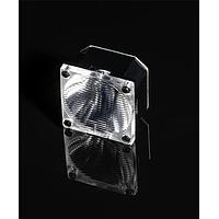 Ledil CA18958_ROSE-UV-G3-O-PIN Rose Silicone Single Lens -20+35 Deg Oval Beam Blk Hldr Tape Pins