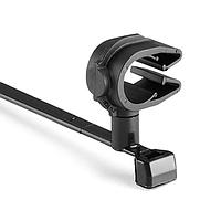 HellermannTyton 156-01776 Standard Cable Ties MOC CLIP, 10 MM BLACK 1K PACK