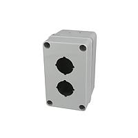 Bud Industries PBB-11833-2 Pushbutton Enclosures Polycarbonate Two Push Button Box (5.1 X 3.2 X 3.4 In)