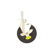 Desco WCG5X125SB ESD Wheel - Swivel Caster 5''x1-1/4'' GRAY ESD WHEEL,  SWIVEL CASTER ASSEMBLY, W/BRAKE