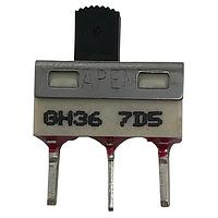 APEM GH36P010001 Slide Switches Straight PC slide SP Silver Contacts