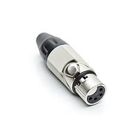 Amphenol Audio AX4F8M-AU Connectors 4P SOCKET F PLUG GLD W GRY MRK SLEEVE
