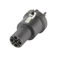 HARTING 21033092400 Connectors M12 S-code 3+PE pin female shielded straight pcb mount THR w/o housing in carton