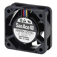 Sanyo Denki 109P0412R7D01 Axial DC Axial Fan, 40x40x15mm, 12VDC, Locked Rotor Sensor