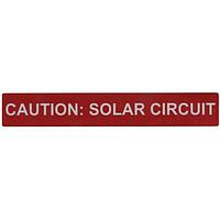 HellermannTyton 596-00247 Solar Label CAUTION SOLAR CIRCUIT 50/RL