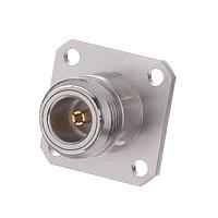 Radiall R161416130 Panel Receptacles N / SQUARE FLANGE JACK RECEPTACLE WITH CYLINDRICAL CONTACT