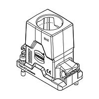 HARTING 19405060413 Hoods 6B HPR Compact Hood, HC (wide), Screw Locking, Top Entry, M40
