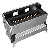 Amphenol Commercial Products G97V21352HR PCI Express / PCI Connectors MCIO,R/A,85OHM,38P,30U,1.2MM