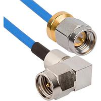 Amphenol SV Microwave MRSMA-085-MSLPSMA-060 RF Cable Assemblies SMA R/A M to SMA Low Profile M 6"Cable