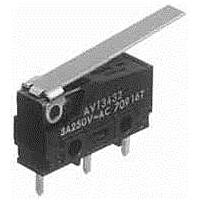 Panasonic Industrial Devices AV3832619 Snap Action Switches SWITCH FS HINGE LVR GOLD .110"QC
