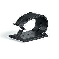 HellermannTyton 151-13601 Cable Clamp RB Adhesive Cable Clamp, 0.32" Max. Bundle Dia, PA66, Black, 100/pkg