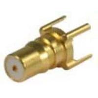 HUBER+SUHNER 96_QMA-50-0-1/111_NH PCB Connectors QMA straight PCB jack(f)
