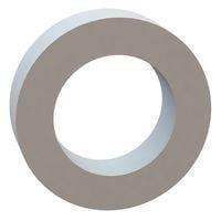 Essentra Components 17W07533 Flat Washer Flat Washer, .470 ID, .750 OD, .200 Thick, Natural, Nylon