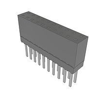 Samtec ESW-110-13-L-D Stackthrough .100" Elevated Socket Strip