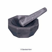 DaiHan DH.Mor5015 Mortar & Pestle Set, Agate, Deep-type, 380㎖, Top od/id Φ150/120, h62mm, depth 50mm