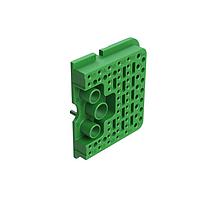 Amphenol SINE Systems AWB-51SCL Accessories Left Wedgelock for 102 Position Plug, (51 Positions),  Keyed C, Green