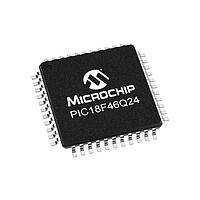 Microchip Technology PIC18F46Q24-E/PT Microcontrollers 64KB Flash, 4KB RAM, 512bytes EEPROM, MVIO, 10b ADC2, 8b DAC, ACP, Comp, PWM,
