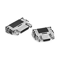 3M Electronic Solutions Division 12226-8250-00FR Micro-D D-Sub Connectors 0.8mm 26P R/A RECEPT SMT 30u GOLD