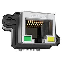 Amphenol Commercial Products MRJR93810C Modular Gen2 Rugged RJ45 Receptacle Cat6A, IP67