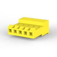 AMP Connectors - TE Connectivity 3-640427-5 Receptacle Housing CLOSED W/O TABS 5P L.R. yellow 20 AWG