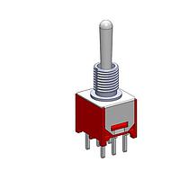Mountain Switch 108-0046-EVX Toggle Switch DPDT ON-OFF-ON