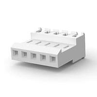 AMP Connectors - TE Connectivity 3-640602-5 Receptacle Housing FEED THRU WO TAB 5P L.R. natural 24 AWG