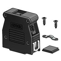 Amphenol CONEC 16-001820E Strain Relief Backshell 15 POS BLACK PLASTIC HOOD