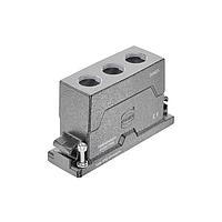 HARTING 19405240432 Hoods 24B HPR Compact Hood, HC (wide), Screw Locking, Top Entry, 3xM40