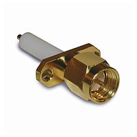 Amphenol RF 132145 Connectors SMA PANEL MOUNT PLUG 2 HOLE EXT. TEF