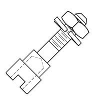 Glenair 177-504-2-4 D-Sub Tools & Hardware JACKPOST KIT
