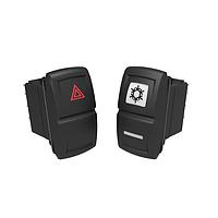 Carling Technologies VDB2UJPB-AAC00-000 Sealed Rocker Switch DPST ON-ON 15A 24VAC DP QC Amber LED