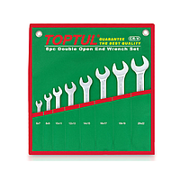 TOPTUL GAAA0812 Double Open End Wrench Set (8pcs)