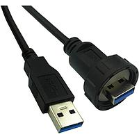 Stewart Connector 67U3AC-006-K USB 3.0 IP67 USB 3.0 Type A Male to USB 3.0 Type A Male  6FT