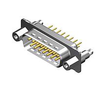 Molex / FCT 173109-0335 D-Sub Connectors - Standard Density FCT DSUB STR PC PLG 25 PN W/SNAPIN
