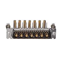 ITT Cannon DDMC24H7PJK87 D-Sub Standard Connectors COMBO 24W7M PCB RA C GF H TIN