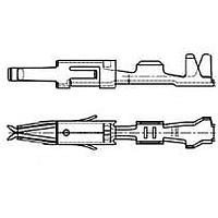 AMP Connectors - TE Connectivity 962943-1 (Cut Strip) Terminals MICRO TIM BU-KONT Cut Strip of 100