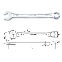 TOPTUL AAEB4141 Standard Combination Wrench 15° Offset (41mm)