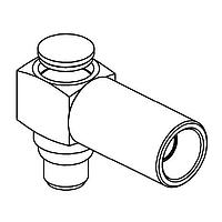 Radiall R110172100 Connectors MMCX / RIGHT ANGLE PLUG CRIMP TYPE CABLE 2.6/50S