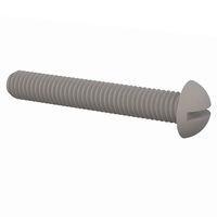 Essentra Components 011032R125 Round Slotted Round Slotted Screw, #10-32 Thread, 1 1/4 Lg