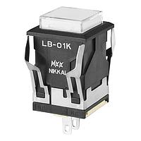 NKK Switches LB01KW01-5C12-JB Panel Mount Indicators / Switch Indicators SQUARE BLCK BODY 12V RED LED CLR/WHT CAP