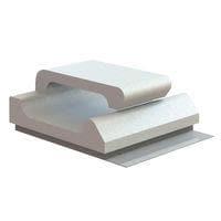 Essentra Components MWSSEB-1-01A-RT Micro Wire Saddle Micro Wire Saddle,Adh Mnt,Natural