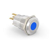 Alcoswitch - TE Connectivity 2-2213765-0 Pushbutton Switches AV19 SPM 0.4VA SPOT LED BLUE 24V