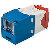 Panduit CJH5E88TGBU Wire Ducting & Raceways Cat 5e Spring Shuttered Jack, TG Style,