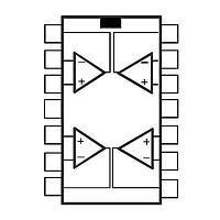 STMicroelectronics LMV324IYPT Operational Amplifiers Low power rail-to-rail input/output op-amp