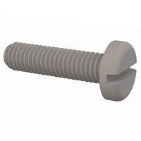 Essentra Components 011032P075 Pan Slotted Pan Slotted Screw, #10-32 Thread, 3/4 Lg