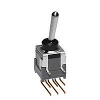 NKK Switches B23AH Subminiature antistatic toggles ON-OFF-ON DPDT