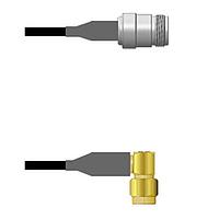 Amphenol Custom Cable Q-1W0360008018i RF Cable Assemblies N-SJ/SMA-RP RG58 18I