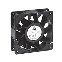 Delta Electronics, Inc. PFB1248EHE Tubeaxial DC Tubeaxial Fan, 120x38mm, 48VDC, Ball Bearing, Lead Wires, Locked Rotor Sensor